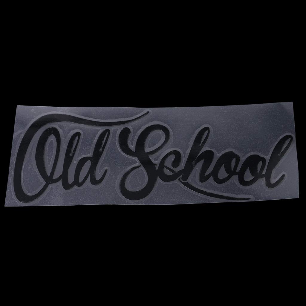 YROHGKPN Automotive Decals OLD SCHOOL English Letter Car Decal Decorative