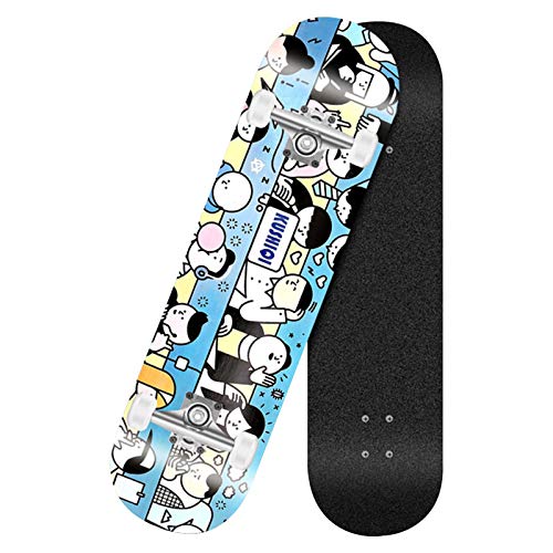Planche à roulettes complète 31x8 pouces avec sac à dos pour débutant