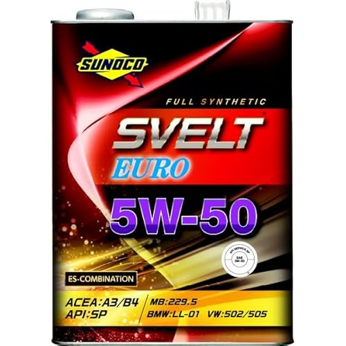XmR XFg[ 5W-50 A3/B4 SP/CF-4 GXeztVZeBbN 4L×4 SUNOCO SVELT EURO