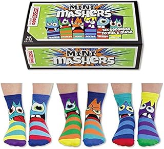 United Oddsocks Mini Mashers - 6 Oddsocks for Kids UK 9 - 12 EU 27 -30.5