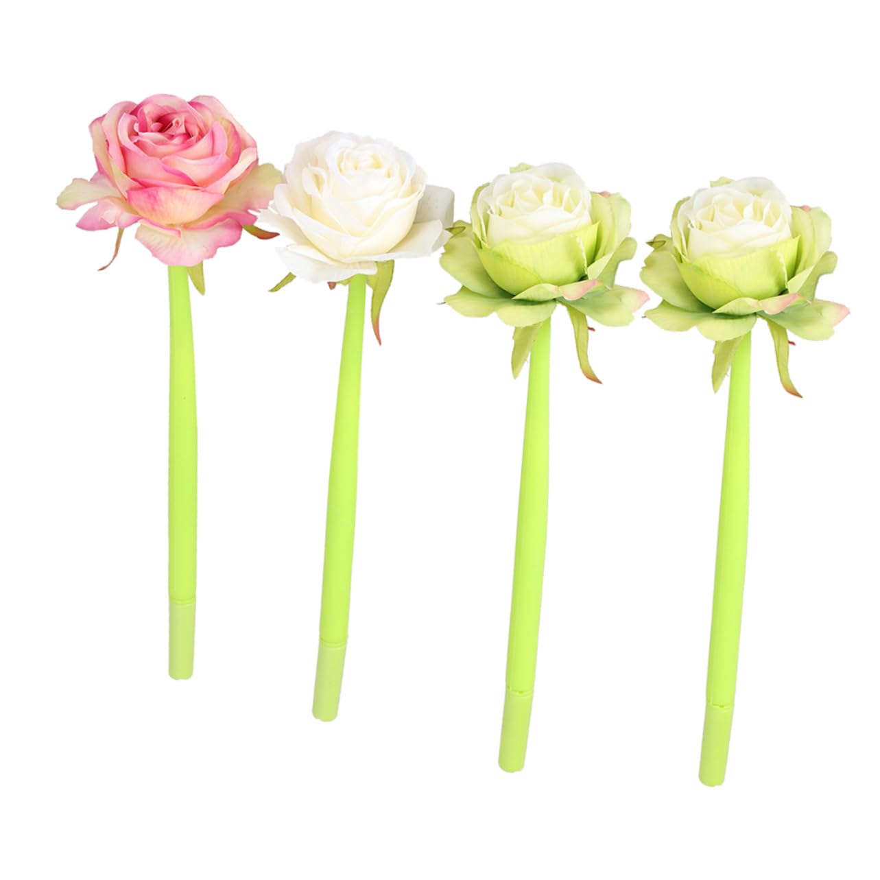 Operitacx 12pièces Stylos à Gel Forme De Rose De Stylos Créatifs Pour École Le Bureau Maison Encre Bleue Plusieurs styles