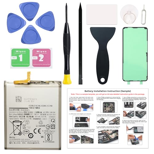 MAXSHARKS New Upgraded Battery for Galaxy S21 FE, EB-BG990ABY Replacement Battery Compatible with Samsung Galaxy S21 FE, with Repair Tools & Instruction