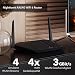 NETGEAR RAX40 WiFi 6 Router AX3000 (4 Streams bis zu 3 GBit/s, Nighthawk WLAN Router Abdeckung bis 100 m², kompatibel mit iPhone 12/13 oder Samsung S20/S21)