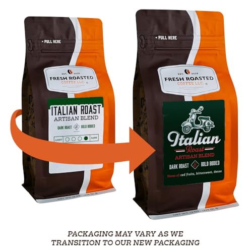 Fresh Roasted Coffee, Italian Roast, 5 lb (80 oz), Dark, Kosher, Ground - Thumbnail 2