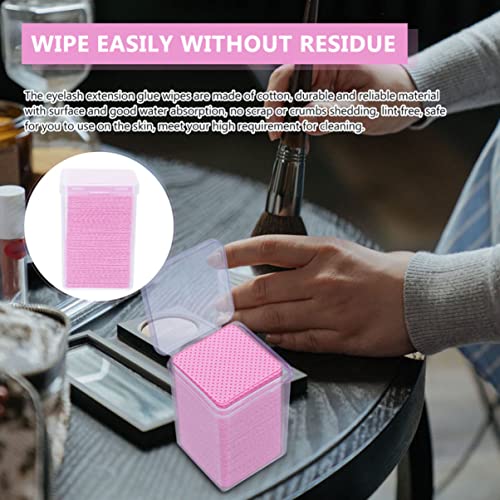 FRCOLOR 16 caixas de cola para cílios removedores de extensão de cílios, sem fiapos, lenços de cola