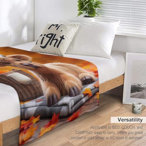 Couverture vache chaude et douce en flannel lavable de qualité supérieure - 7