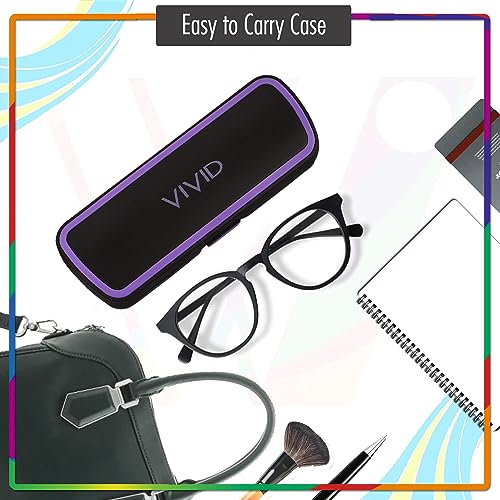 Image of VIVID Unisex Specs Magnetic Eyewear Dabbi Faux Leather Hard Case Cover