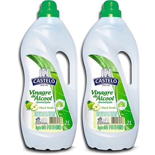 Kit c/2 Vinagre Castelo 2l Cada Escolha - Maça Verde ou Tradicional (Tradicional)
