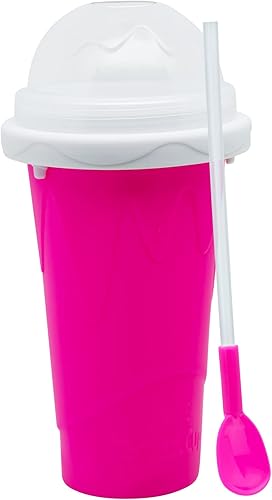 Miniatura 3 de Slushy Maker - Taza para hacer granizados con tapa y pajitas para todas las edades (rojo)