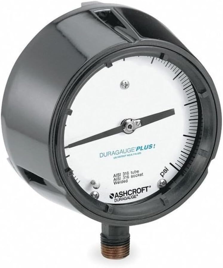 Pressure Gauge 0 to 1500 psi 4-1/2In