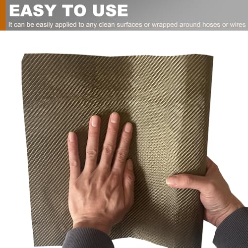 Protector térmico de escape para evitar daños por calor con manta de titanio autoadhesiva 7