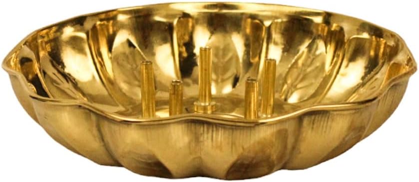 Putrika Brass Incense Stik Holder Stand | Holder|Batti Stand | Plate | Dhup | Dhoop Best for Puja | Pooja Your Mandir Home & Office Decoration [12cm*2cm Weight: 50gm]- Pushpam Agarbatti