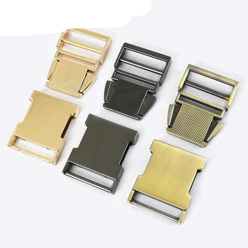 4/10 Uds. Hebillas de liberación de 19/25/32/38mm, hebillas de Metal para mochilas, correas para bolsos, cierre de gancho, hebilla de Clip LATERAL para Collar de mascotas, accesorios de Hardware DIY