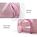 ProMindFun Womens Ponytail High Messy Bun Hats Distressed Baseball Caps Unconstructed Washed Dad Hat Girls Trucker Ponycaps (16-Pink Mesh)