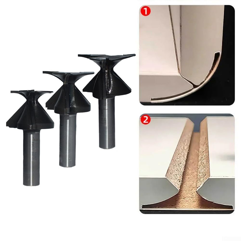 Nahtloser schwarzer Schneideisen-Bit, hitzebeständige Beschichtung, 1,27 cm Schaft, für gebogene Teile (R25)