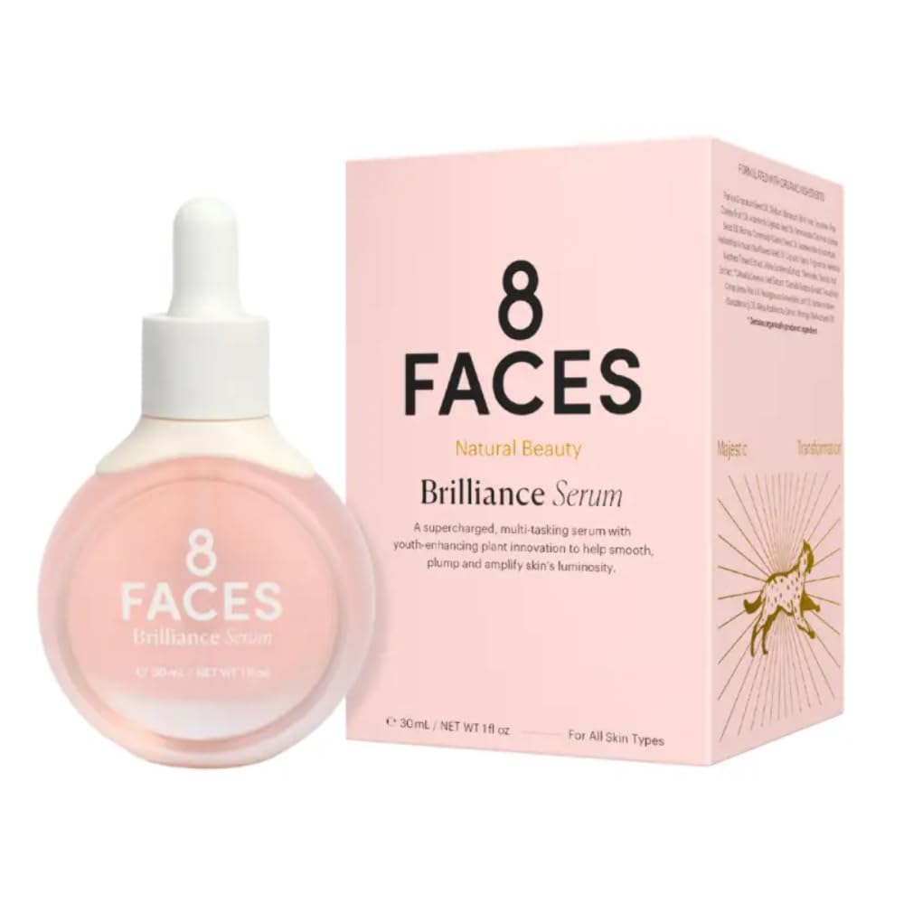 8 Faces – Natural Brilliance Serum | Cruelty-Free, Clean Beauty, Performance-Driven (1 fl oz | 30 ml)