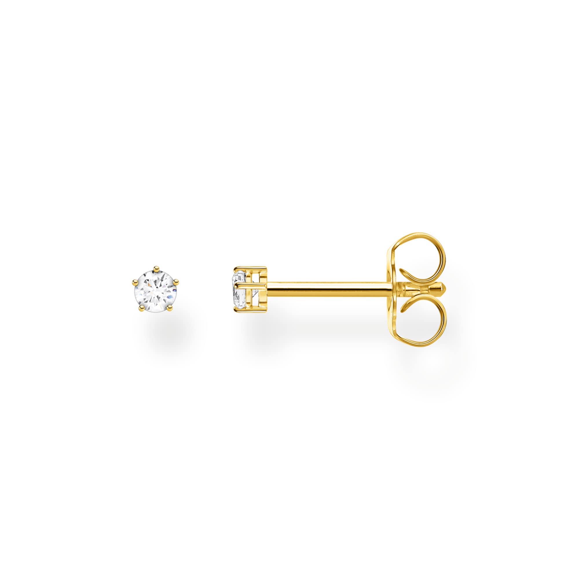 THOMAS SABO Single-Ohrstecker weißer Stein klein, H2147-051-14; H2147-414-14 – Zirkonia (synthetisch)