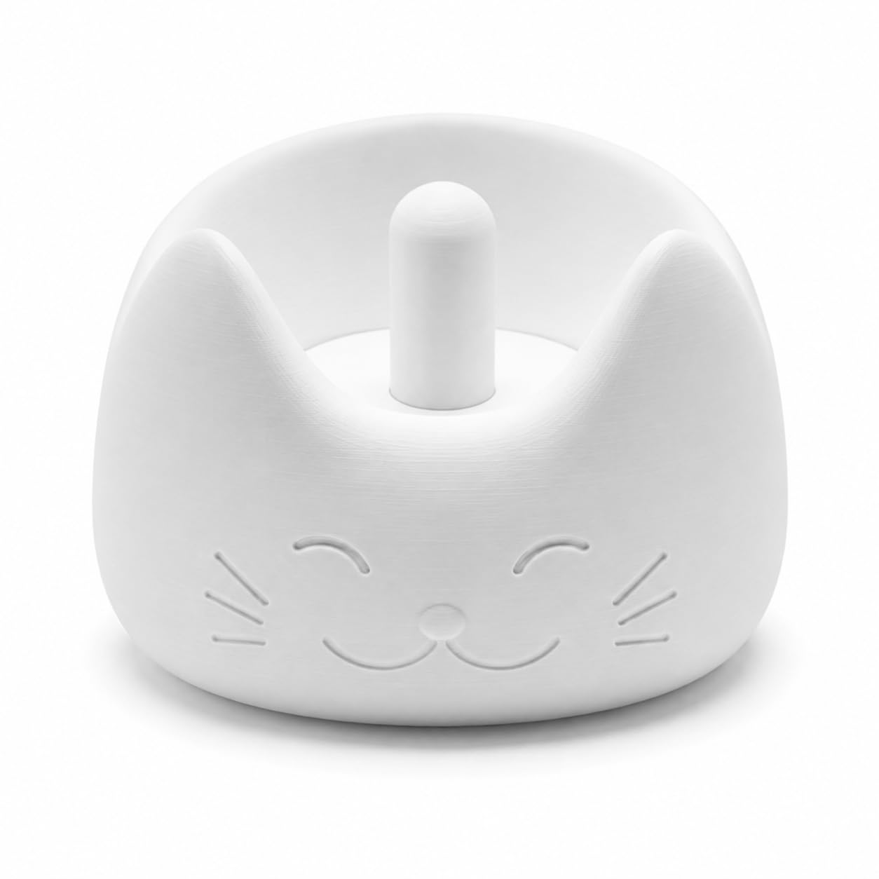 SplashNColor Cat Bowl Toothbrush Head Holder Compatible with Oral B – Cute Freestanding Stand for Electric Toothbrush Heads | Friction Fit Secure Grip | Bathroom Counter Organizer for