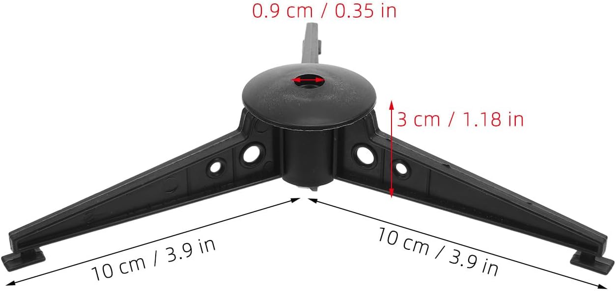 VOSAREA 6pcs Christmas Tree Base Plastic Stand with Central Hole, Stable Xmas Tree Holder for Holiday Indoor Outdoor Use