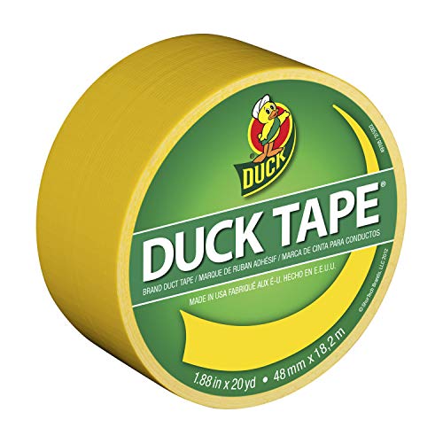 Image of Duck 285914 Color Duct Tape 3-Pack, 1.88 Inches x 20 Yards, 60 Yards Total, 3-Roll Pack, Yellow, 3 Piece