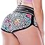 Print Black Stripe Flower
