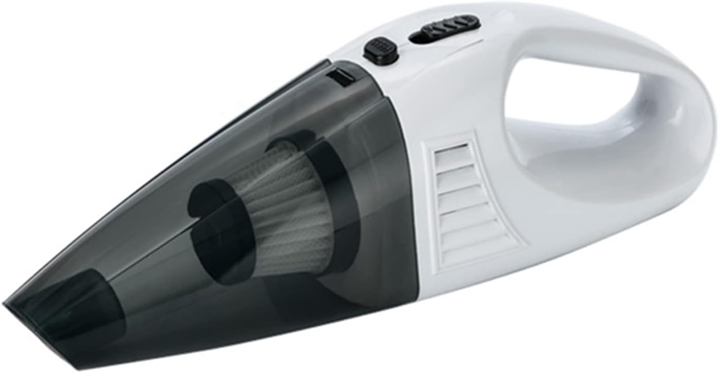 120W High Power Car Vacuum Cleaner Portable Handheld Vacuum 16 Ft Cord for Car Interior Accessories Cleaning with Wet Or Dry,White