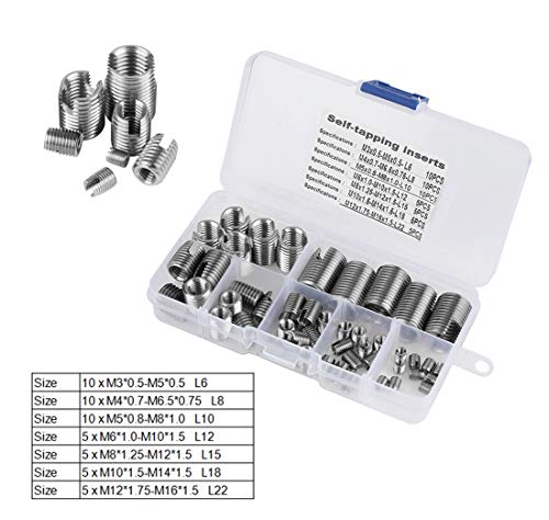 Stainless Steel Self-tapping Threaded Inserts With Tapping Grooves