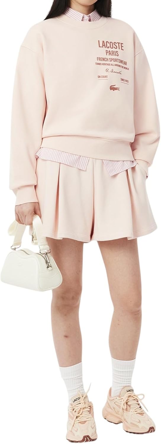 Lacoste womens Heritage Crew Neck Sweatshirt - Image 4