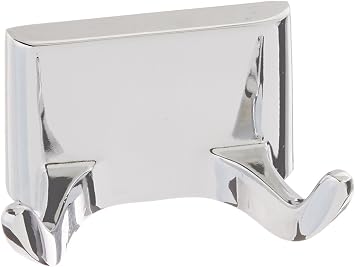 Taymor Sunglow Double Robe Hook, Polished Chrome