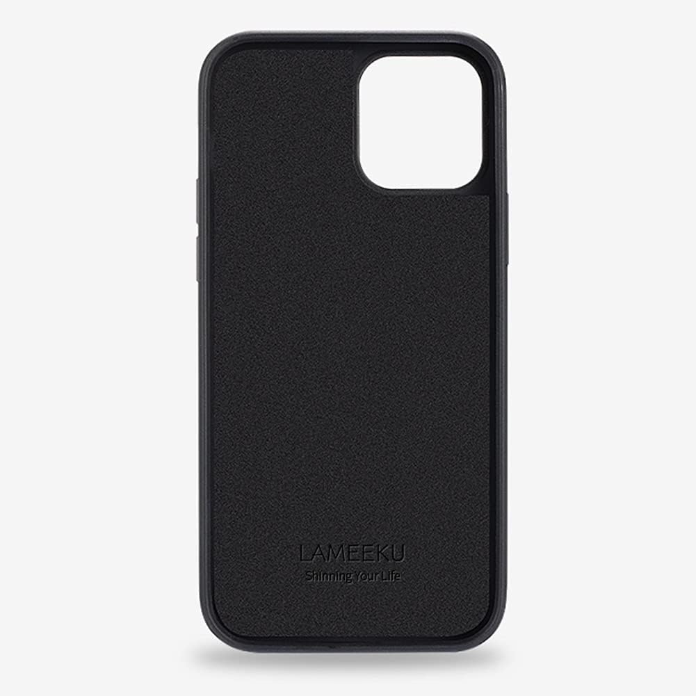 LAMEEKU iPhone 11 Wallet Case, iPhone 11 Card Holder Case with Credit Card Slot Holder Money Pocket Leather Case Protective Phone Case with TPU Bumper Cover for Apple iPhone 11 6.1" (2019)-Black