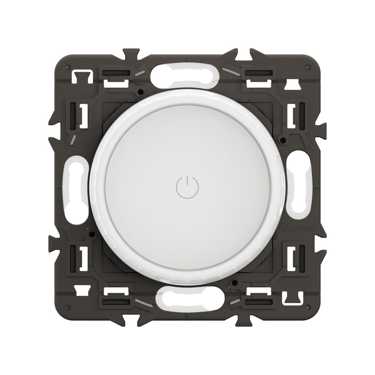 LEGRAND - Interrupteur Variateur rotatif - toutes lampes dimmables jusqu'à 200W - Commande d'Eclairage Complète - Prêt à Installer - Blanc