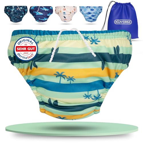 KIDVERSE Schwimmwindel Baby Badehose ab 1 bis 2 Jahre -...