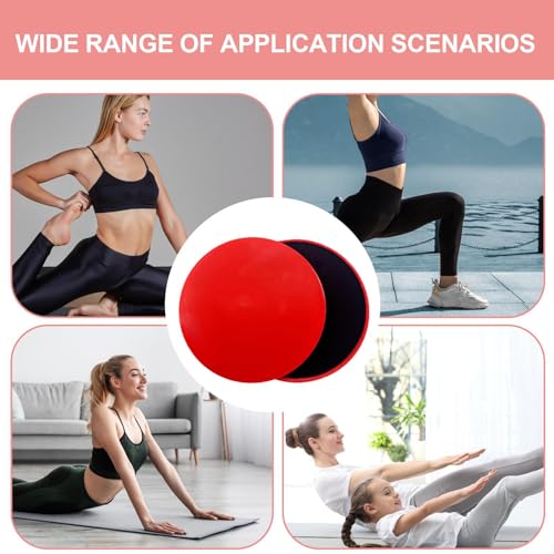 Oldmoom Sliders for Working out | Sided Foot Sliders for Working out | Fitness Sliders Equipment, Pilates Sliders, Sliding Discs for Abdominal & Core Workouts - Image 5