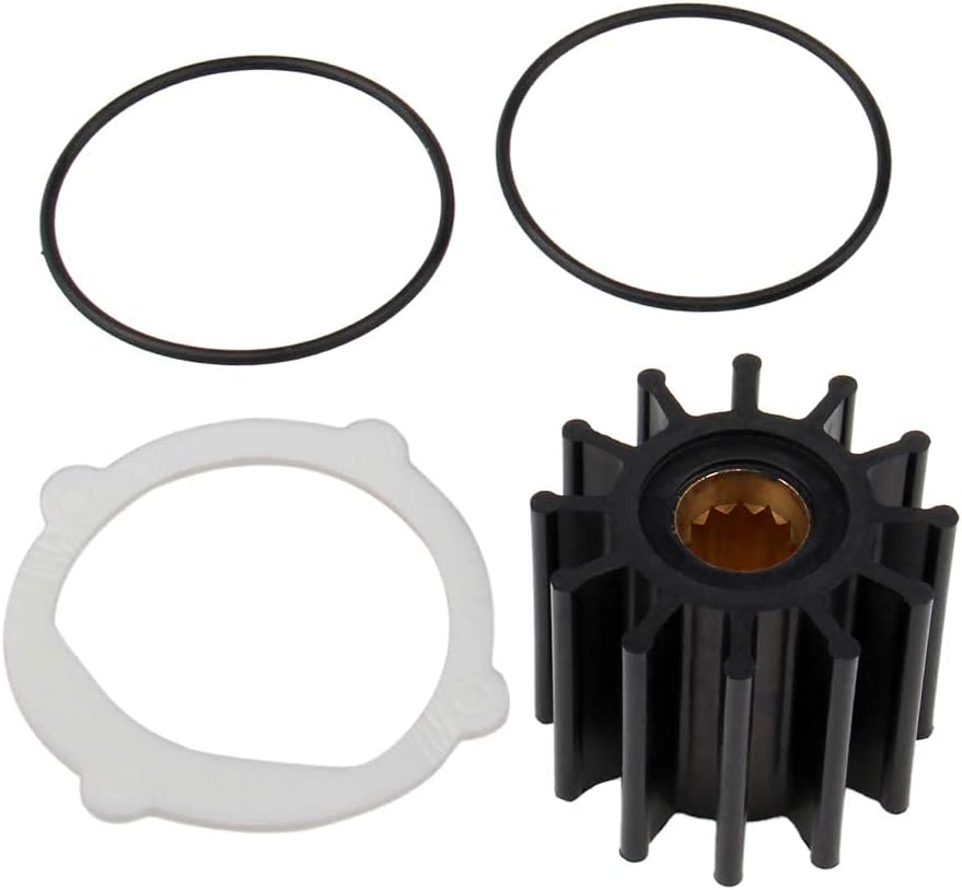 Water Pump Impeller Raw Sea Impeller Repair Kit Compatible With Johnson 09-812B-1 Yanmar 119773-42600 Sierra 18-3306 Indmar S685007