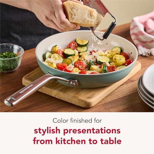 Image of KitchenAid Hard-Anodized Ceramic Non Stick Frying Pans, 10 inch Cardamom