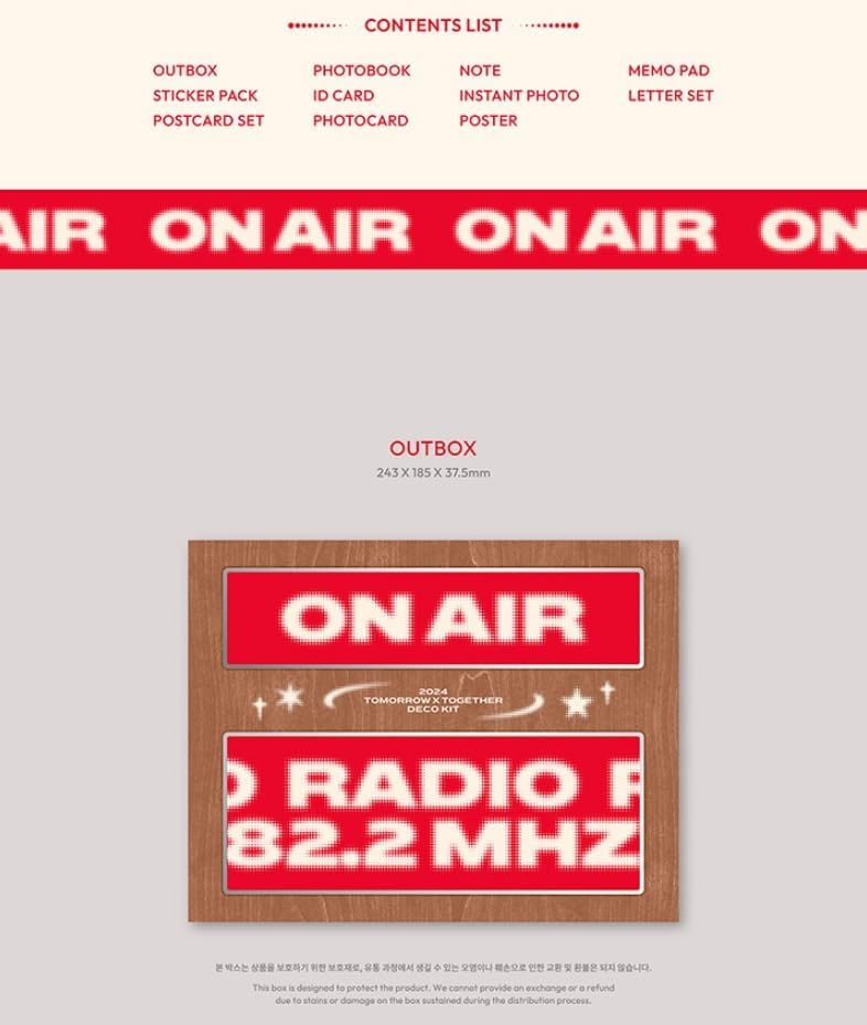 TXT TOMORROW X TOGETHER 2024 DECO KIT (Ship by DHL Express)