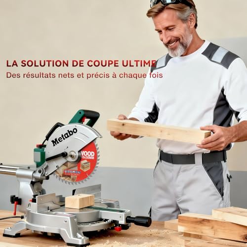 BATIOPV Lame de scie circulaire 210 x 30 mm (48/60/100 dents) 3 pièces. pour bois, panneaux de particules, contreplaqué, bois dur, etc. Compatible avec Dewalt Makita Bosch – vue 7