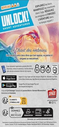 Jeu d'escape game Asmodee Unlock! Short 11 Le Chant des embruns - vue 6