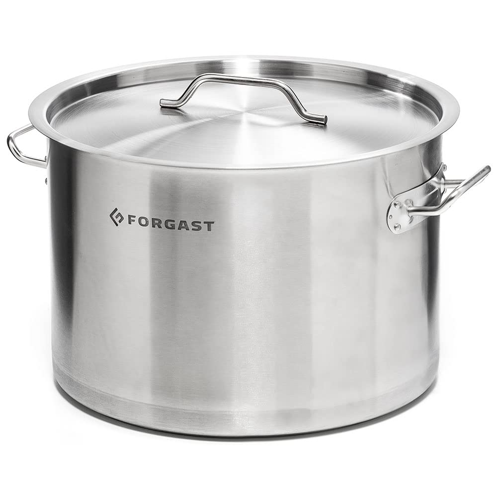 Olla Alta con Tapa de Acero Inoxidable | Capacidad 12 litros | Diámetro ⌀ 30 cm | La Olla se Puede Utilizar en Todo Tipo de cocinas: eléctrica, Gas e inducción | Aptas para el lavavajillas