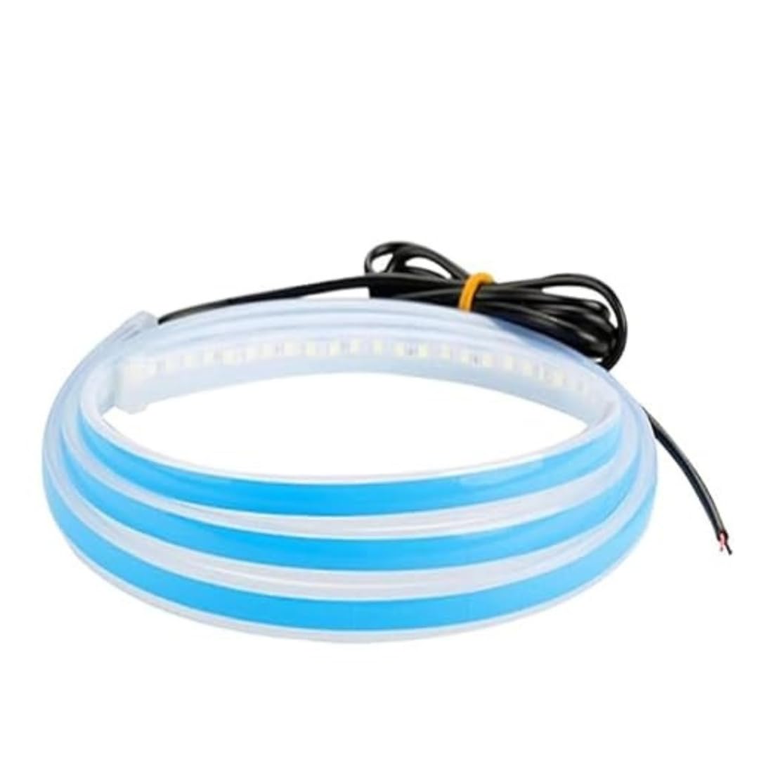 Flexible LED Hood Strip Light (White) for Car Decoration – Waterproof Silicone Neon Light Strip for Car Exterior Grille and Bonnet-image-33