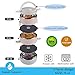 Mr.Dakai Electric Heated Lunch Box, Thermal Bento Lunch Box for Kids & Adults, Stackable Stainless Steel Bento Lunch Box Adult, Portable Food Warmer Hot Food Lunch Box 3 Tier Insulated Container