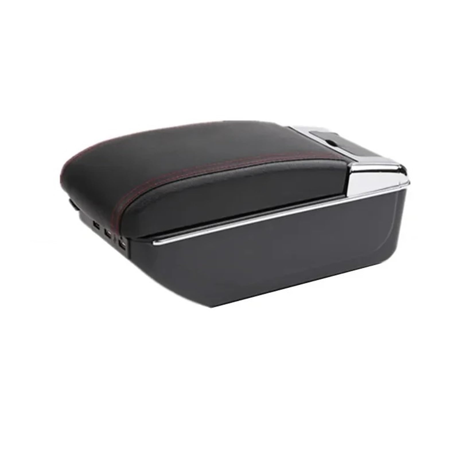 Umdjju C1 Red Line 7Usb For Peugeot 207 Car Armrest Box Central Storage Interior Dedicated Retrofit Accessories Car Centre Console Armrest Box(C1 Red Line 7Usb)