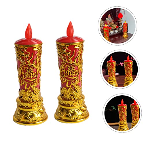 Luz de Vela LED Lurrose Velas sin Llama Reutilizables para Decoración 3