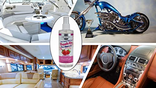 Simoniz - Fresh Air Auto Odor Eliminator 8 Ounce - On-The-Go Car Odor Eliminator Pump Spray - Eliminates Bad Scents & Odors - Home, Pets, Bathroom, Kitchen, Living Room, Car (Strawberry) #TOP3