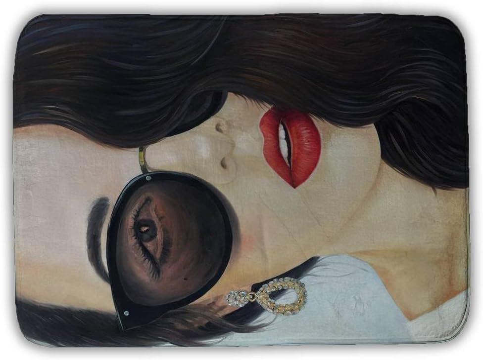 Begin Home Decor 5930-2417-FI90 17 x 24 in. Blue Romantic Bath Mat - Fashionable Sunglasses Home Decor