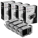 LD Compatible Ink Cartridge Replacement for Canon PGI5Bk 0628B002 (Pigment Black, 4-Pack)
