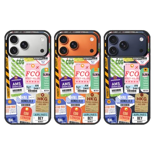 Coque iPhone 17 Pro Max antichoc résolvant le risque de chute avec design billets d'avion - 3