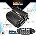 PRV Audio MDX1200.4 2 Ohm Mini 4 Channel Car Audio Amplifier 4 x 300 Watts RMS at 2 Ohm - 1200 Watt 12 Volts Bridgeable Amp for Powersports, Motorcycles, ATV, for High Power Stereo Speaker Systems