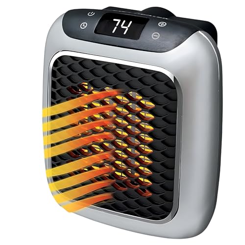 Image of (DRUMSTONE Wall Mounted Electric Convector Heater 800W) - Infrared Heating Technology for Silent Operation & Uniform Heat Ideal for Bathroom, Bedroom, Office, Study Room