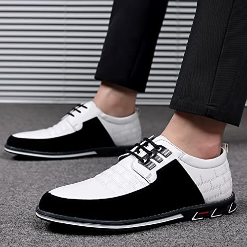 BORAMAX Men's Dress Shoes Lace-up Loafers Leather Oxford Classic Modern Business Driving Comfortable Dress Shoes for Men2